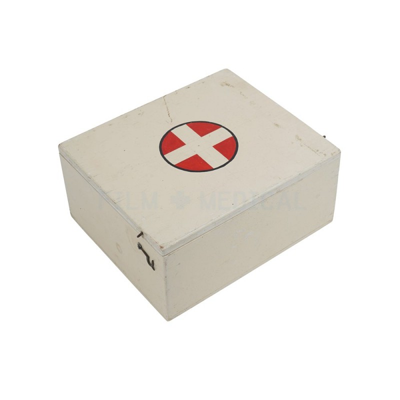 Period Wooden First Aid Box